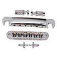thumbnail image 1 of Pieza trasera de puente de sillín de rodillo para guitarras eléctricas Yuyangstore con Juego de tornillos y Plata, 1 of 8