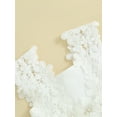 thumbnail image 4 of Hirigin Kids Baby Girl Crochet Lace Dress Sleeveless Floral Princess Dresses Fancy Gown Wedding Party Dresses 2-7 Years, 4 of 7