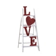 thumbnail image 2 of Decoración de escalera de madera para el Día de San Valentín | Acento de corazón romántico | Madera Natural Rústica | Centro de mesa portátil ligero | Decoración versátil para el hogar | Adorno de, 2 of 6