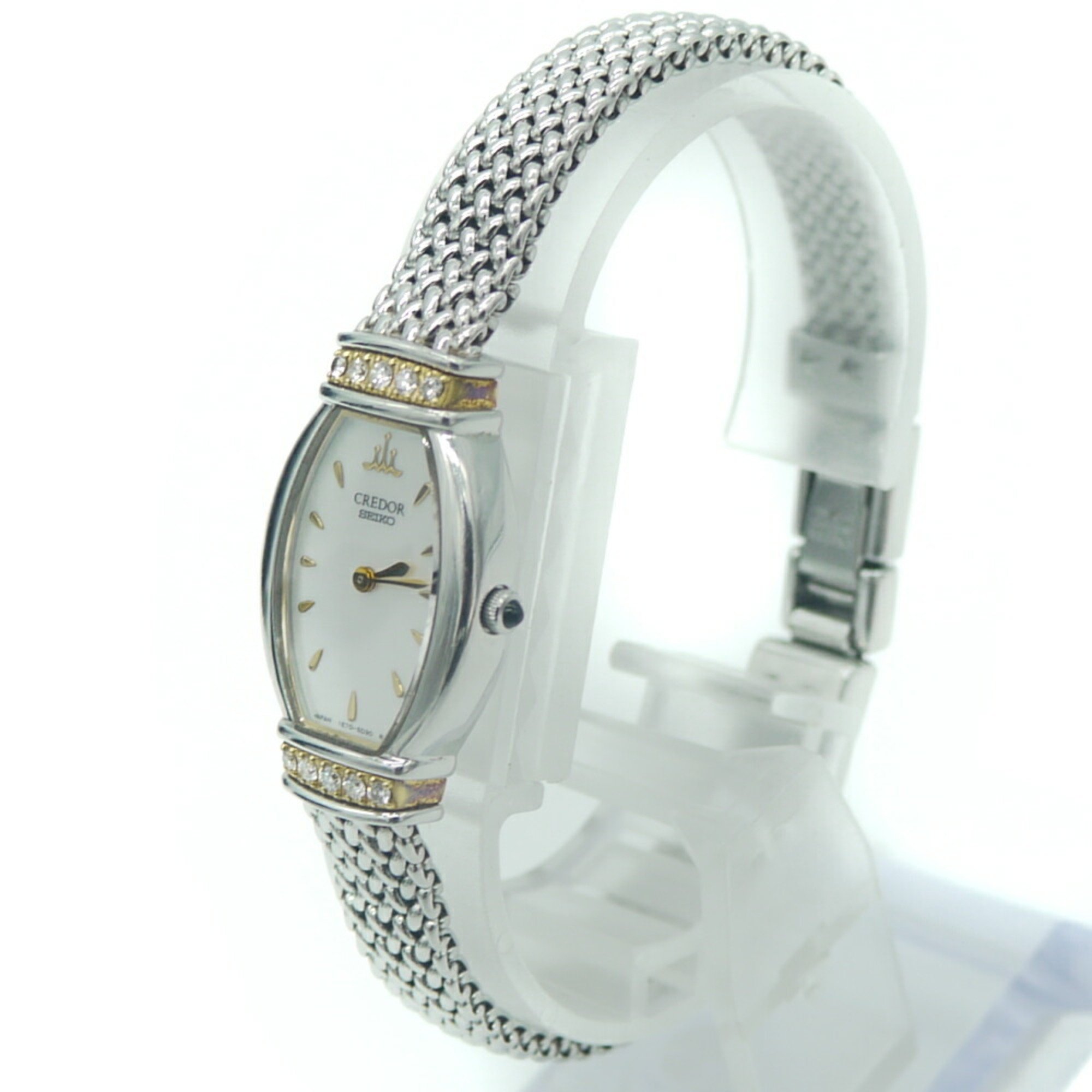 SEIKO CREDOR 5A70-0BW0/GSWE842 18P diamond Quartz Ladies Watch_890351 Seiko Near MINT SEIKO CREDOR SIGNO 1E70-0CR0 GSTE873 Side  main image 4