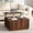 Walnut, variant on Farmhouse Lift Top Coffee Table with Storage, Square Center Table for Living Room, Brown