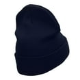 thumbnail image 3 of The Eagle Star Embroidered 12 Inch Long Knitted Beanie - Navy OSFM, 3 of 5