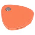 thumbnail image 1 of Guitar Pick Holder Case, PU Leather Compact Size 6 Slots Independent Design Pick Storage Bag Metal Buckle  for Daily or Performance Use Black,Orange, 1 of 7