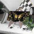 thumbnail image 3 of 1 Pcs 2D Flat License Plate Covers & Frames, Golden Butterfly For Decorative Front, Waterproof For Decoration Aluminum License Plate Covers & Frames Cover For Men Women, 12" X 6", 3 of 6