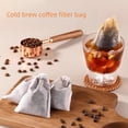 thumbnail image 2 of Cold Brew Coffee Filter Bags 100 Pack, Disposable Drawstring Tea Bags for Loose Leaf Tea & Coffee Grounds, 3.15"x4.72", 2 of 8