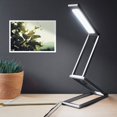thumbnail image 2 of Foldable LED Desk Lamp - Folding Portable USB Table Light with 3 Brightness Settings - for Home, Reading, Studying, Work, Travel - Rose Gold-Anthracite, 2 of 7