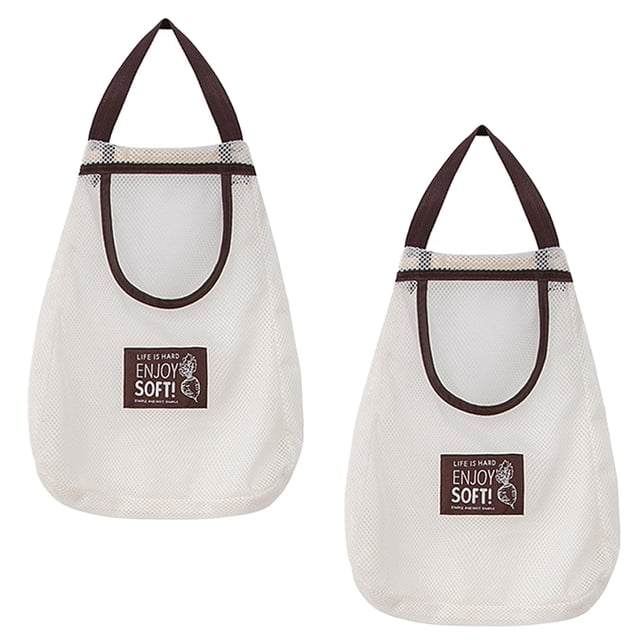 Bolsa de comestibles de almacenamiento de red colgante para bolso de compras de cocina