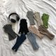 thumbnail image 4 of Guantes de lana de invierno de color sólido con cinco dedos para pantalla táctil, guantes de lana para ciclismo para mujer, 4 of 6