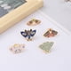 thumbnail image 4 of Broche de la serie de insectos de joyería, insignia de pintura con forma de mariposa y polilla al óleo creativa, 4 of 5