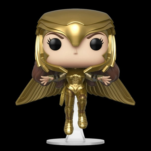 Funko Pop Movies: Wonder Woman 1984 - Wonder Woman gold Flying (Metallic),  Multicolor