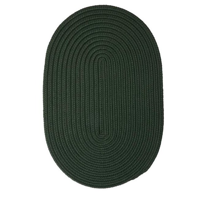 Colonial Mills Tapis BR64R024X144 Boca Raton - Vert Foncé 2 Pi x 12 Pi Tapis Tressé