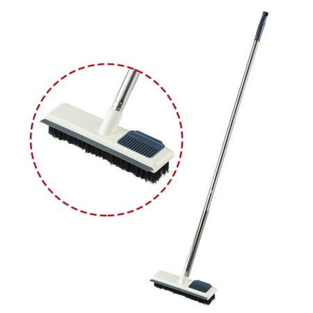 

LELINTA Floor Scrub Brush Bathroom with Long Handle Scraper Bathtub Push Broom Shower Tile Grout Scrubber Rotatable Indoor for Cleaning Bathroom Patio Kitchen Wall