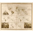 thumbnail image 2 of Vintage Maps 23x20 Gold Ornate Wood Framed with Double Matting Museum Art Print Titled - Reptiles Serpents Ophidia of the World, 2 of 4