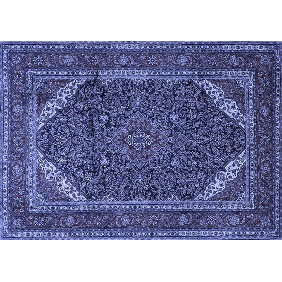 Ahgly Company Indoor Rectangle Persian Blue Traditional Area Rugs, 6' x 9'