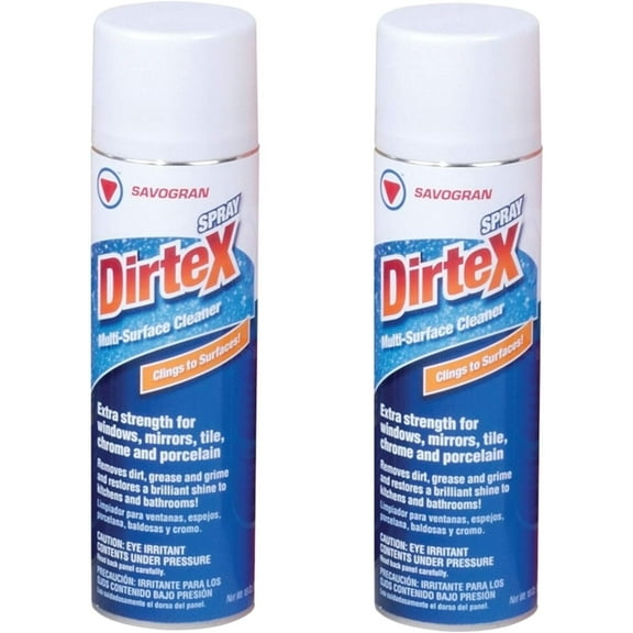 Savogran Dirtex Spray Cleaner - Hard Surface Cleaner - 2 Pack, 18 Ounce Each