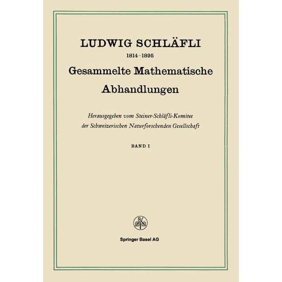 Gesammelte Mathematische Abhandlungen: Band I, (Paperback)