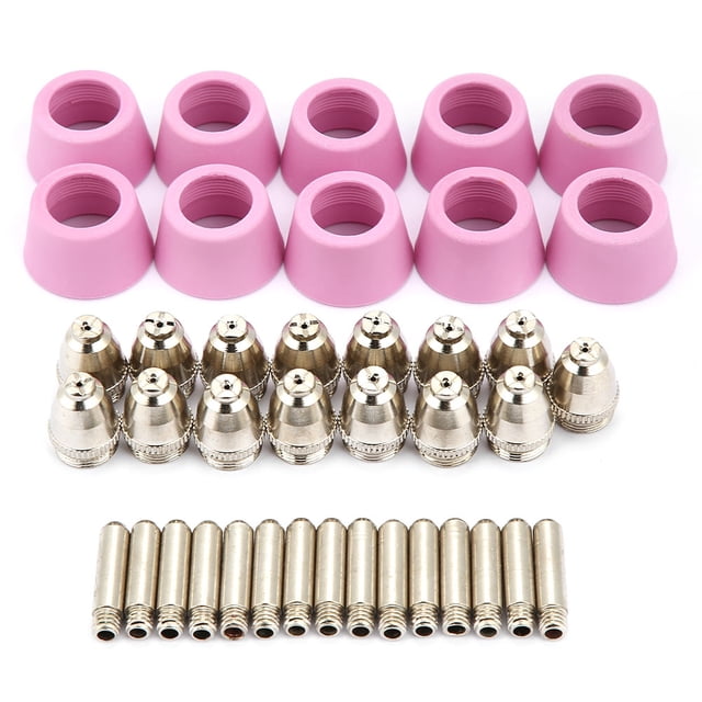 Consumibles de cortador de plasma ANGGREK Kit de electrodos de Boquilla 40 piezas para Antorcha SG55 AG-60