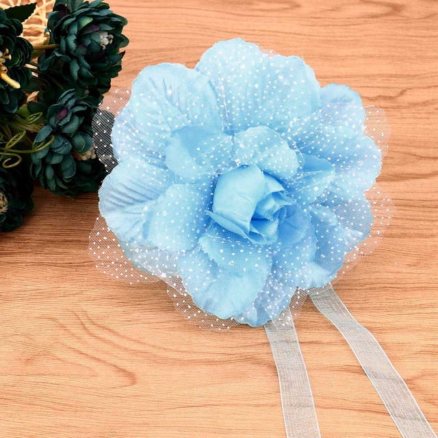 Last Chance Qaailabf Peony Flower Curtain Clip-on Tie Backs Holdback Tieback Panel