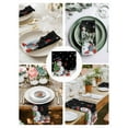 thumbnail image 3 of Black Snowman Christmas Cloth Napkins Set of 4 Reusable Dinner Napkins, Gifts Xmas Tree Winter Snowflake Cocktail Napkin Washable Table Napkins for Wedding/Holiday Party/Baby Shower 20"x20", 3 of 7