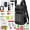 Black, variant on 85Pcs Fishing Tool Kit, Fishing Backpack with Tackle Boxes Included, Fishing Tackle Kit Include Fishing Bait Lure Gear Kit, Fishing Pliers, Fish Hook Remover, Lip Gripper
