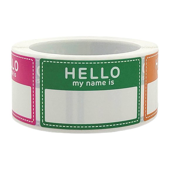 Adhesive Name Tags