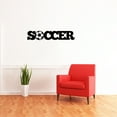 thumbnail image 2 of Soccer With Ball - Beautiful Solid Steel Home Decor Decorative Accent Metal Art Wall Sign, 2 of 3