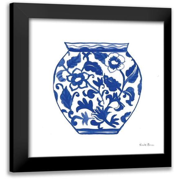 Zaman, Farida 12x12 Black Modern Framed Museum Art Print Titled - Chinoiserie I