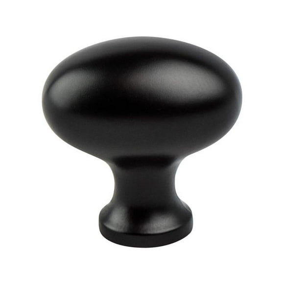 Berenson 7023-155-C 1.187 in. Valencia Knob with Long Black