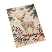 Christmas Reindeer Pearl Bead Art Kit,Seasonal Bead-Dot Art DIY Craft Set for Festive Wall Decor Crafting Handmade Holiday Gift