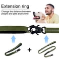 thumbnail image 5 of 20” Green Strong Short Leash for Dog, Heavy Duty Absorbing Bungee Leash with Padded Handle, Car Seatbelt, Dog Training Leashes for Large or Medium Dogs (Can be used with other leashes), 5 of 9