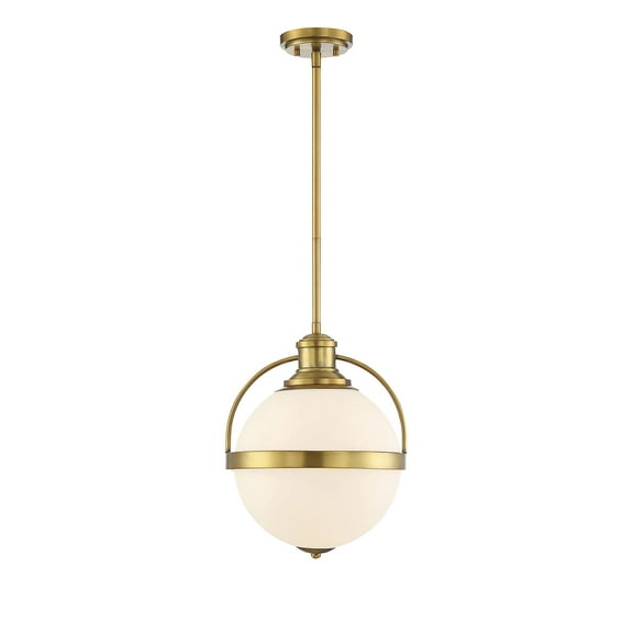 Westbourne 1-Light Pendant in Warm Brass