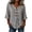 Dark Gray, variant on Women Boho Floral Blouse 2026 V Neck 3/4 Sleeve Button Front Loose Fit Art Print Top Lightweight Flowy Casual Summer Shirt for Garden Party Cottagecore Daily, Dark Gray, XL