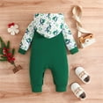 thumbnail image 4 of Mrzhqd Baby Toddler Bodysuits First Christmas Outfit Boy Girl Christmas Romper Long Sleeve Hoodie Bodysuit Christmas Clothes, 4 of 6