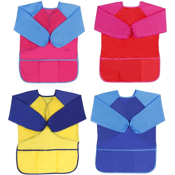 Bata De Pintura OUDQFCJ Para Niños De 6 A 12 Años – Delantal Impermeable Con Bolsillos, Estampado De Grafiti, Ajustable Y Sin BPA