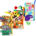 thumbnail image 3 of Libro de tela de aprendizaje de cola de animales Libro de tela de bebé 3D Libro de jugadas educativo de desarrollo temprano para niños Methold FN0137-03B, 3 of 7