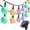 Multi-color, variant on Outdoor Solar String Lights 21.4 Feet 30 LED Waterproof Fairy Bubble Crystal Ball Light - White