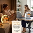 thumbnail image 4 of 3-in-1 Moving Sand Art Desk Lamp with Wireless Charging Station | Sandscape Charger for Home/Office | Soothing Quicksand Decor & Dual Light Modes(xxw), 4 of 7