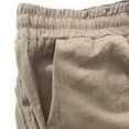 thumbnail image 4 of Plus Size Solid Straight Leg Pants for Women High Waist Comfortable Elastic Drawstring Casual Trousers, 4 of 5