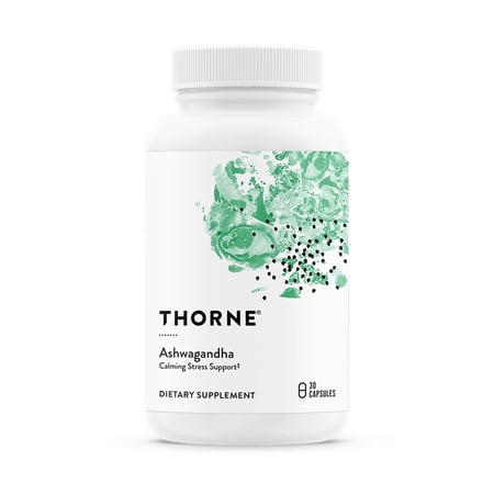 THORNE - Ashwagandha - Highly Concentrated Shoden - Calming Stress Support for Women & Men* - Supports Daytime Energy  Mental Clarity & Optimal Immune Function* - 30 Capsules