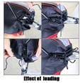 thumbnail image 4 of Guantes de invierno de tela Oxford para manillar de motocicleta, resistentes al viento y con bandas reflectantes, para scooters y bicicletas, con forro polar., 4 of 9