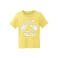 thumbnail image 1 of Je Suis l'Aîné, Je Fais les Règles T-Shirt en Coton pour Enfants - Jaune - Petit, 1 of 1