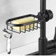 thumbnail image 2 of Stainless Steel Shower Shelf Without Drilling, Black Stainless Steel Telescopic Bathroom Shelf, 2 of 5