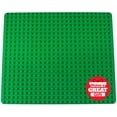 thumbnail image 2 of Classic Stackable Baseplate for Large Building Bricks by Strictly Briks | 100% Compatible with All Major Brands | Large Pegs for Toddlers | Single Large Tight Fit Base Plate in Green (16.25? x 13.75?), 2 of 5