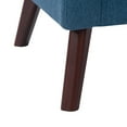 thumbnail image 3 of CorLiving Eliza Modern Upholstered Indoor Tub Chair with Tapered Wood Legs, 3 of 9