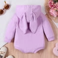 thumbnail image 7 of XIMIN Newborn Baby Boy Girl Easter Outfit Rabbit Ear Hooded Sweatshirt Romper Oversized Bubble Onesie Cute Bunny Outfit, 7 of 7