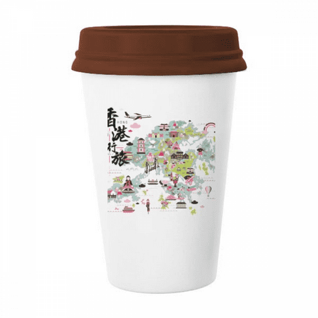 

Welcome to China Hong Kong Map Mug Coffee Drinking Glass Pottery Cerac Cup Lid