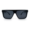 thumbnail image 5 of Mens Classic 90s Flat Top Horn Rim Plastic Urban Fashion Sunglasses [Matte Black - Black], 5 of 8