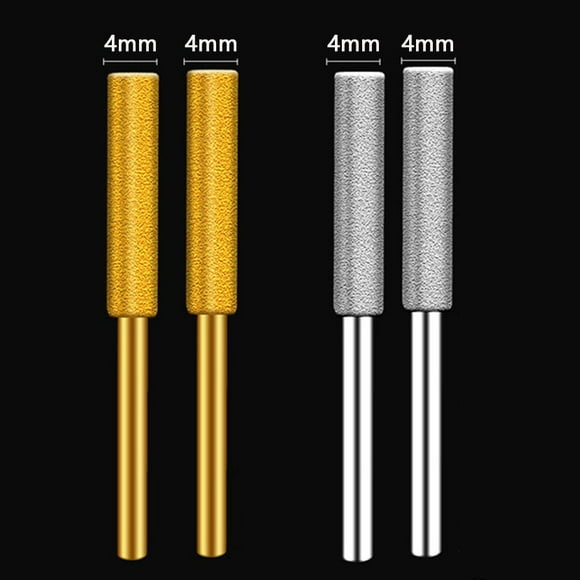 4 Pcs Tronçonneuse à Meules Cylindrique Enduite de Diamants, Broyeur ener, Scie à Chaîne, Meulage
