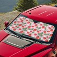 thumbnail image 3 of Jeiento Strawberry Sun Shade for Car Windshield Car Sunscreen Blocks UV Rays and Keeps Vehicle Cool Folding Auto Vehicle Shield Reflector Blocking Screen Cover Fit Most Cars, 3 of 6