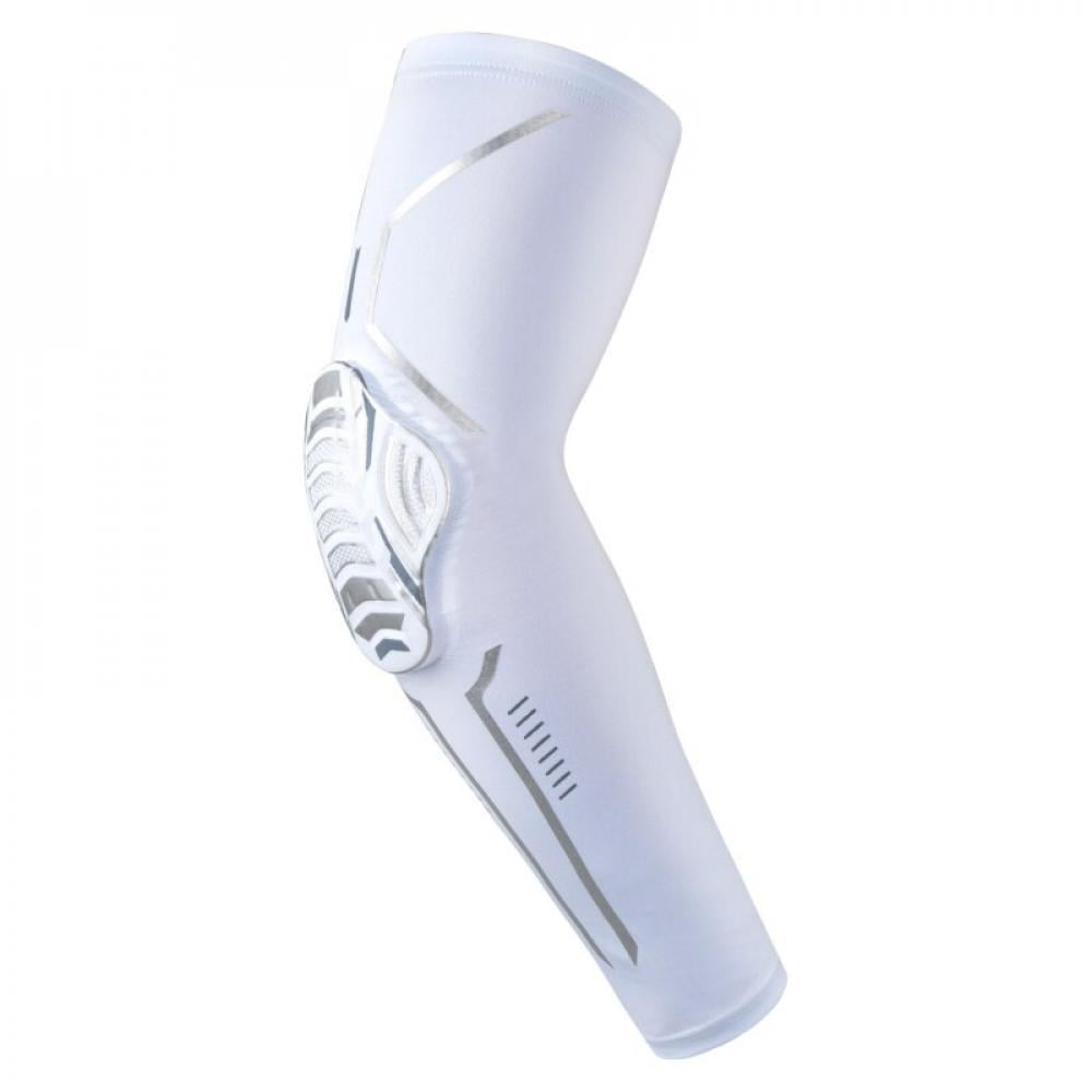 Sport Compression Arm Sleeve Protective Elbow Padded Football Basketball Cycling 
